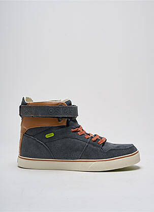 Baskets tissage satiné bout rond gris OSIRIS homme