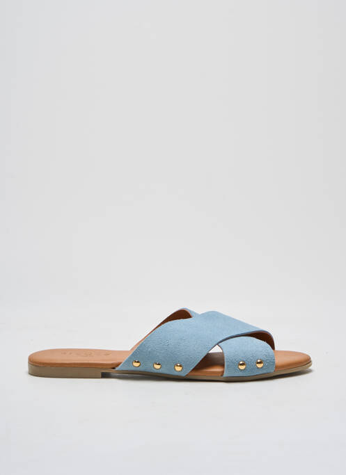 Mules/Sabots bleu PIECES pour femme