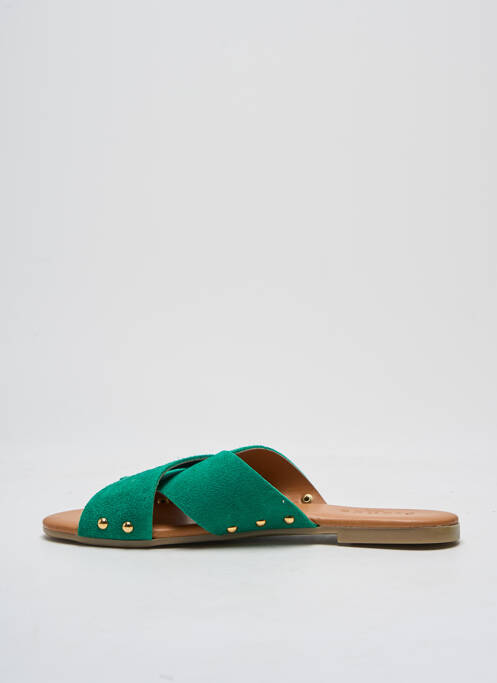 Mules/Sabots vert PIECES pour femme