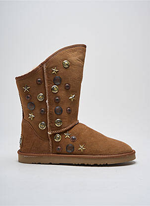 Bottines/boots fourrée talon plat jusqu'à 3cm marron AUSTRALIA LUXE COLLECTIVE femme