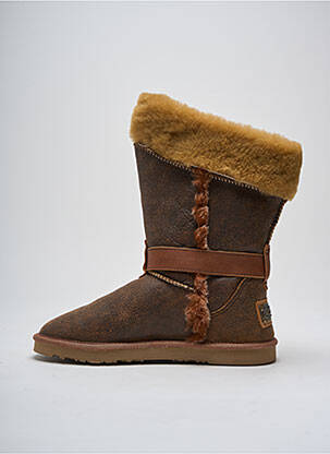 Bottines/boots fourrée talon plat jusqu'à 3cm marron AUSTRALIA LUXE COLLECTIVE femme