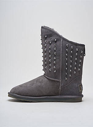 Bottines/boots fourrée talon plat jusqu'à 3cm gris AUSTRALIA LUXE COLLECTIVE femme