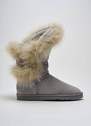 Bottines/boots fourrée talon plat jusqu'à 3cm gris AUSTRALIA LUXE COLLECTIVE femme