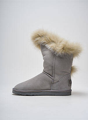 Bottines/boots fourrée talon plat jusqu'à 3cm gris AUSTRALIA LUXE COLLECTIVE femme