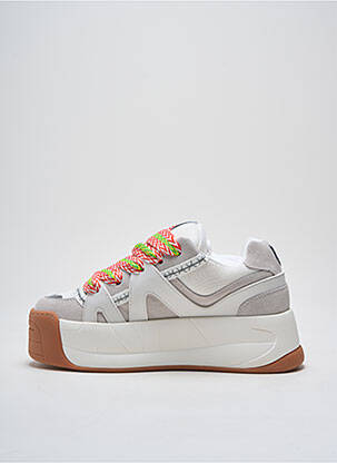 Baskets nubuck talon de 4 à 6cm beige NAKED WOLFE femme