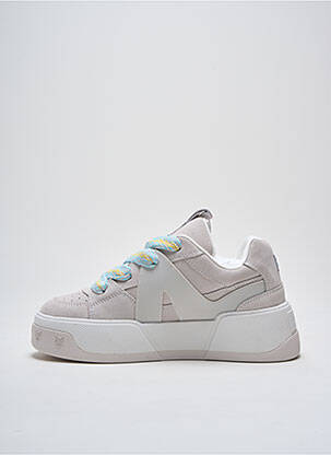 Baskets nubuck talon de 4 à 6cm beige NAKED WOLFE femme