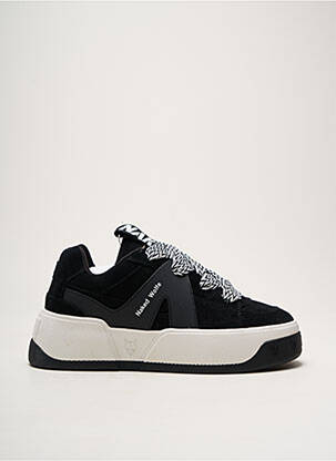 Baskets nubuck talon de 4 à 6cm noir NAKED WOLFE femme