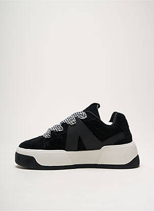 Baskets nubuck talon de 4 à 6cm noir NAKED WOLFE femme