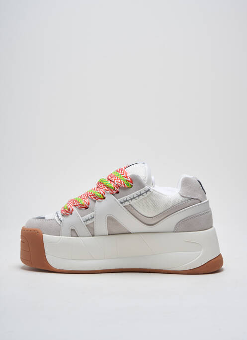 Baskets nubuck talon de 4 à 6cm beige NAKED WOLFE femme