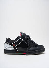 Baskets matière lisse bout rond noir DVS homme