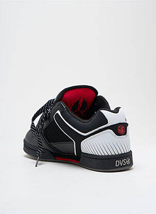 Baskets matière lisse bout rond noir DVS homme