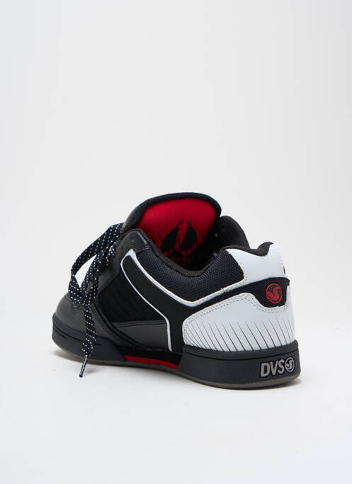 Baskets matière lisse bout rond noir DVS homme