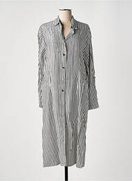 Robe mi-longue manches longues manches longues gris LES TROPEZIENNES PAR M.BELARBI femme