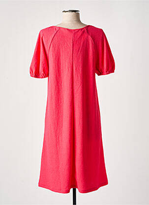 Robe mi-longue manches courtes manches courtes rouge GARCIA femme