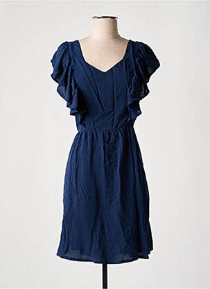 Robe courte manches courtes manches courtes bleu YSABEL MORA femme