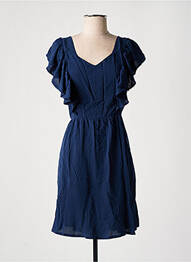 Robe courte manches courtes manches courtes bleu YSABEL MORA femme