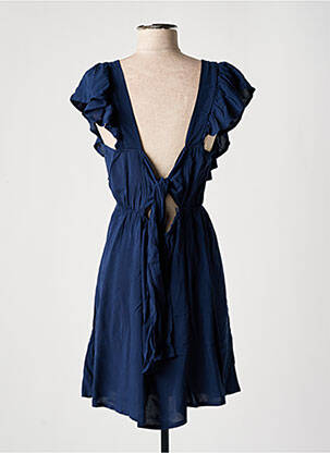 Robe courte manches courtes manches courtes bleu YSABEL MORA femme