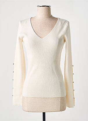 Pull beige MORGAN pour femme