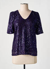 Top violet ICHI pour femme seconde vue