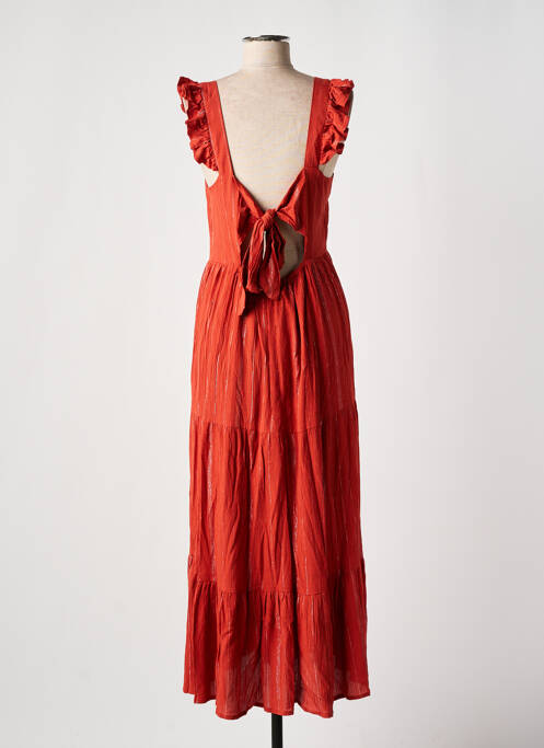 Robe longue orange DEELUXE pour femme
