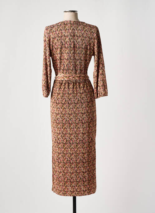 Robe mi-longue rose GARCIA femme