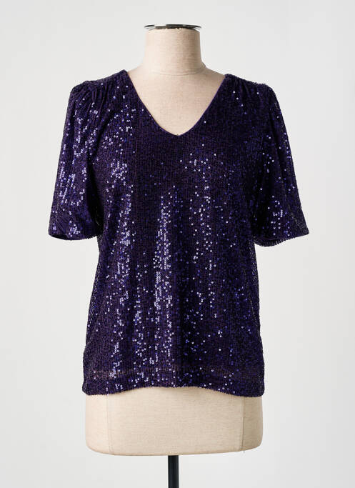 Top violet ICHI pour femme