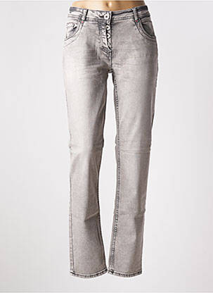 Jeans coupe slim stretch taille normale gris CECIL femme