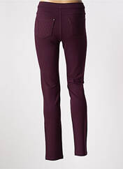 Pantalon slim violet YOULINE pour femme seconde vue