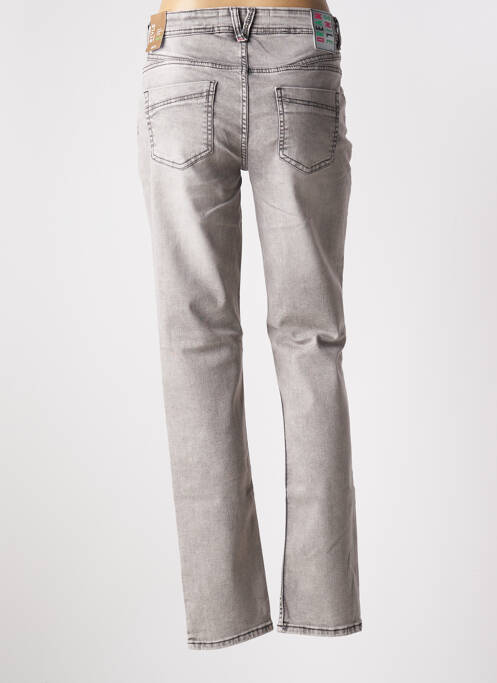 Jeans coupe slim gris CECIL pour femme
