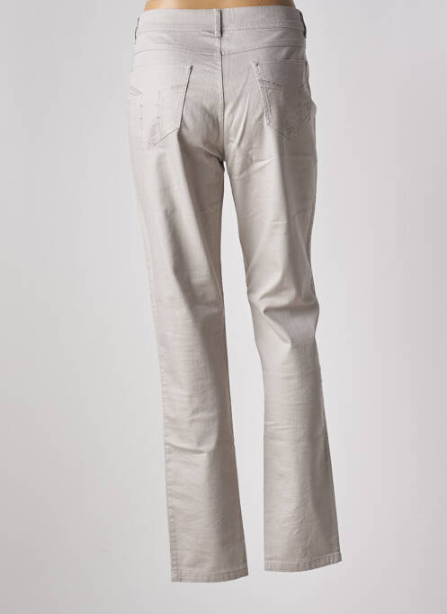 Jeans coupe slim gris YOULINE pour femme