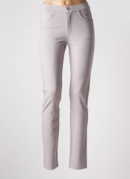 Pantalon slim gris YOULINE pour femme