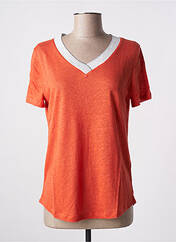 T-shirt orange BLANC BOHEME pour femme seconde vue