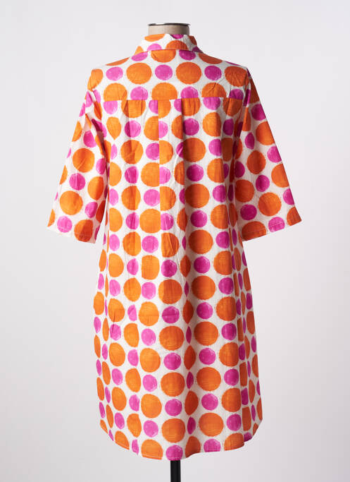 Robe courte orange BLANC BOHEME pour femme
