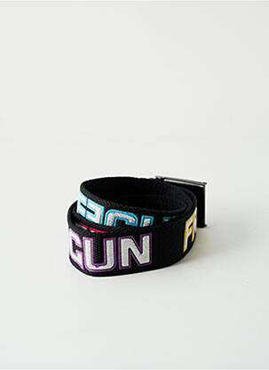 Ceinture imprimé fantaisie noir FREEGUN homme