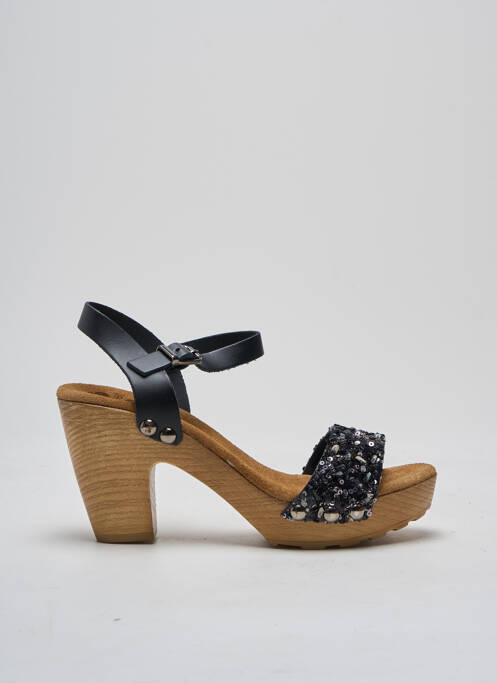 Sandales/Nu pieds noir PORRONET pour femme