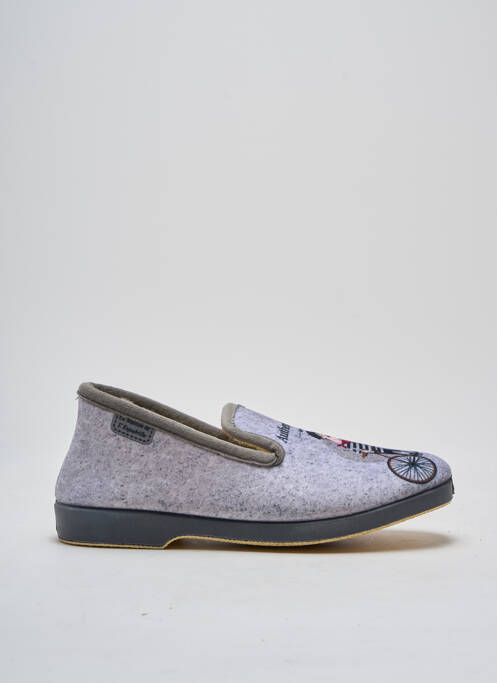 Chaussons/Pantoufles gris LA MAISON DE L'ESPADRILLE pour homme