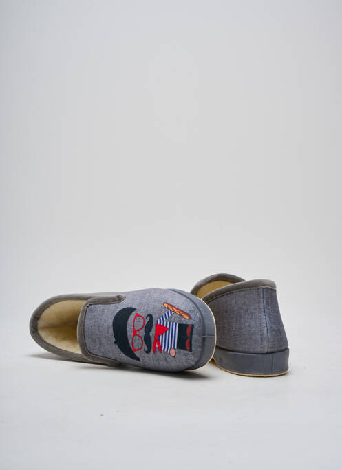 Chaussons/Pantoufles gris LA MAISON DE L'ESPADRILLE pour homme