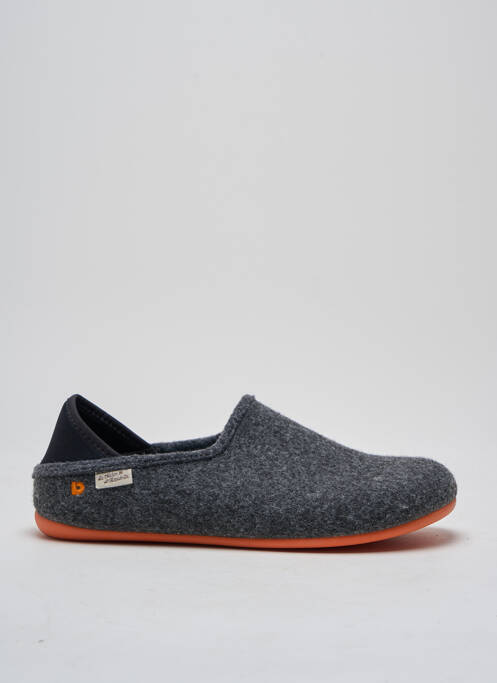 Chaussons/Pantoufles gris LA MAISON DE L'ESPADRILLE pour homme