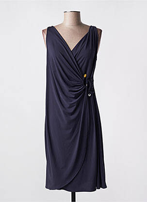 Robe mi-longue sans manche sans manche bleu BARANDI femme