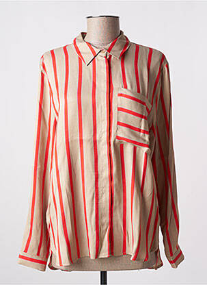 Top coupe fluide manches longues beige BETTY BARCLAY femme