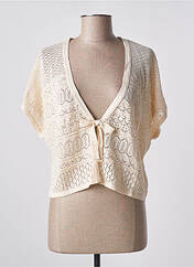 Gilet manches courtes beige LE PETIT BAIGNEUR pour femme seconde vue