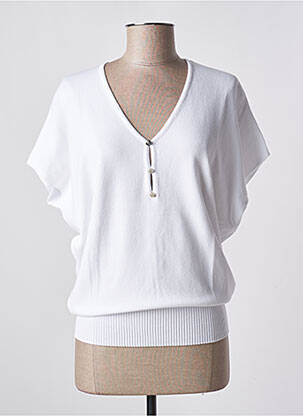 Pull blanc MARBLE pour femme