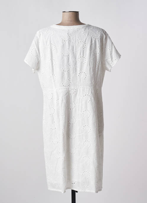 Robe mi-longue blanc BARANDI pour femme