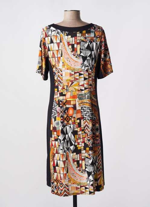 Robe mi-longue noir BARANDI pour femme