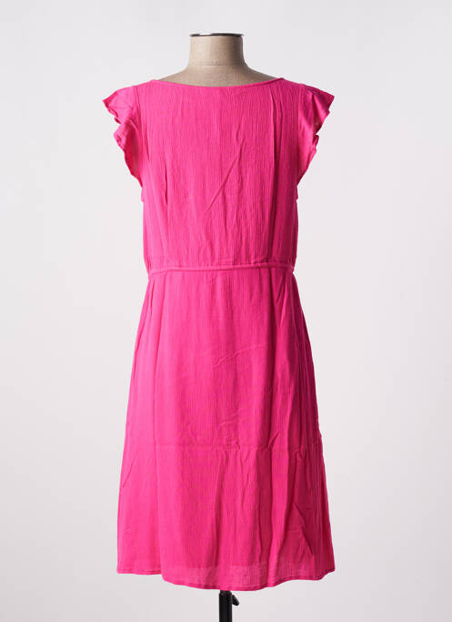 Robe mi-longue rose BARANDI pour femme