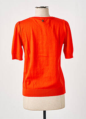 Pull stretch manches courtes orange LE PETIT BAIGNEUR femme