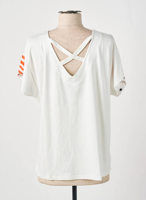 T-shirt blanc CHRISTINE LAURE pour femme