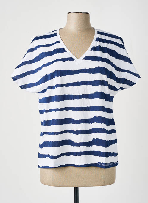 T-shirt bleu MARBLE pour femme