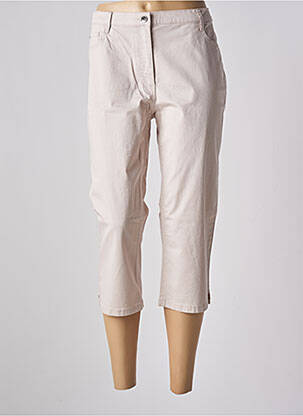 Pantacourt stretch taille normale beige BETTY BARCLAY femme