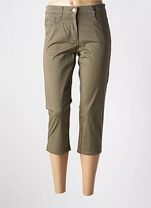 Pantacourt stretch taille normale vert BETTY BARCLAY femme
